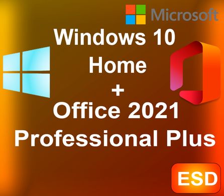 Windows 10 Home + Office 2021 Pro Plus