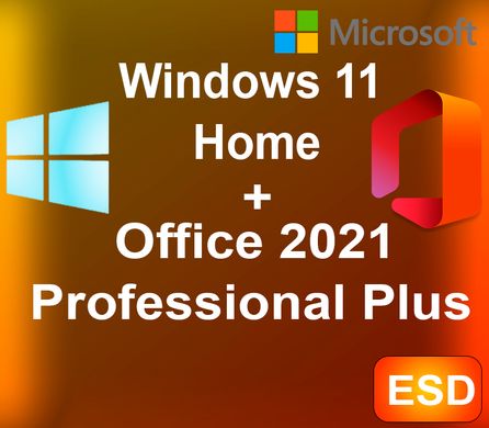 Windows 11 Home + Office 2021 Pro Plus