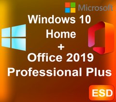 Windows 10 Home + Office 2019 Pro Plus